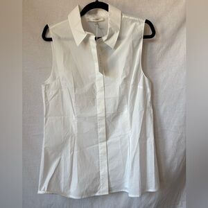 NWT Frame Denim Pleated S/L Organic Cotton Top